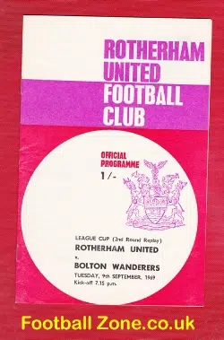 Rotherham United v Bolton Wanderers 1969 - FA Cup Replay