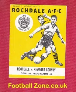 Rochdale v Newport County 1964