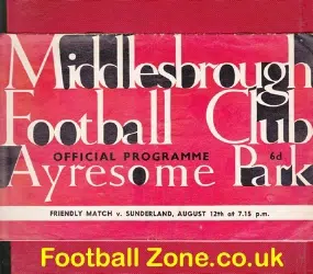 Middlesbrough v Sunderland 1964 - Friendly Game