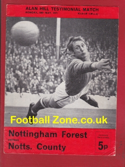 Alan Hill Testimonial Benefit Match Nottingham Forest 1971