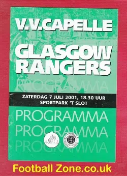 V.V. Capelle v Glasgow Rangers 2001 – Netherlands Holland