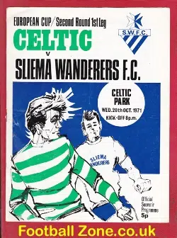 Glasgow Celtic v Sliema Wanderers 1971 - European Cup