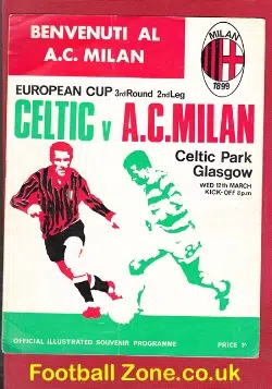 Glasgow Celtic v AC Milan 1969 - European Cup