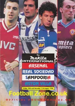 Makita Tournament Wembley 1990 - Arsenal - Aston Villa +