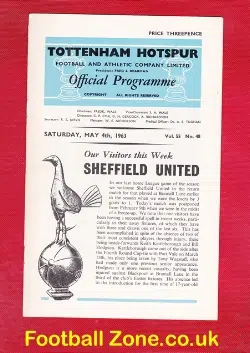 Tottenham Hotspur v Sheffield United 1963