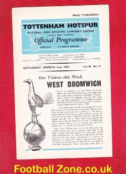 Tottenham Hotspur v WBA 1963