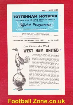 Tottenham Hotspur v West Ham United 1962