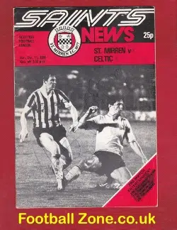 St Mirren v Glasgow Celtic 1980 - Multi Autographed Signed