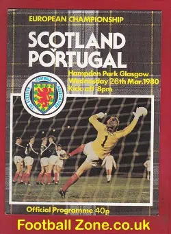 Scotland v Portugal 1980