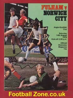 Fulham v Norwich City 1976