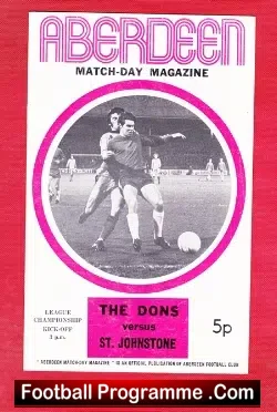 Aberdeen v St Johnstone 1972
