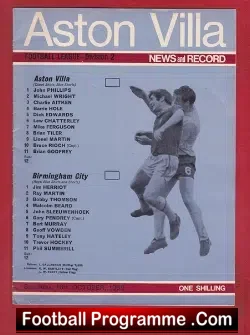 Aston Villa v Birmingham City 1969