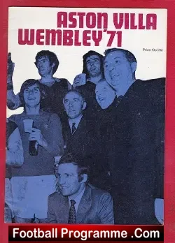 Aston Villa Wembley Souvenir 1971