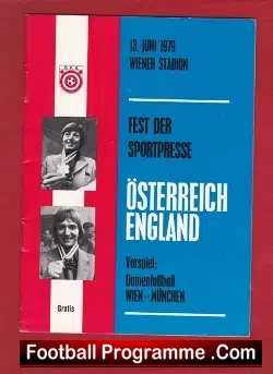 Austria v England 1979