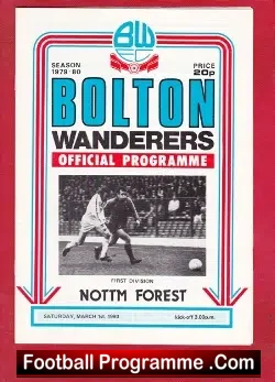 Bolton Wanderers v Nottingham Forest 1980