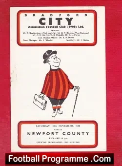 Bradford City v Newport County 1968