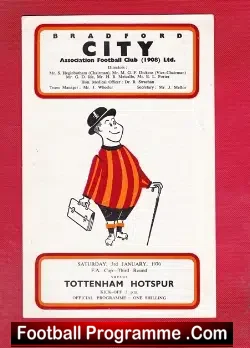 Bradford City v Tottenham 1970