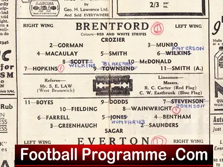 Brentford v Everton 1946