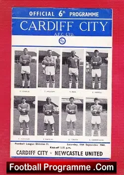 Cardiff City v Newcastle United 1964