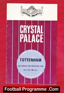 Crystal Palace v Tottenham 1969