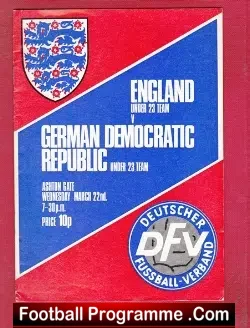 England v Germany 1971 – U23 at Ashton Gate