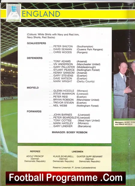 England v Holland 1988 – at Wembley Plus Match Ticket