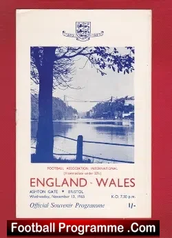 England v Wales 1963 – Under 23s at Ashton Gate