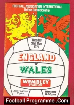 England v Wales 1977