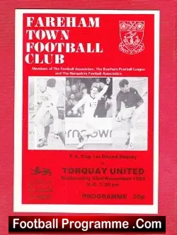 Fareham Town v Torquay United 1988 – FA Cup