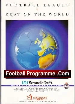 Football League v Rest Of The World 1987 – Maradona + Platini