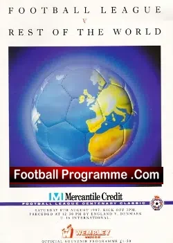 Football League v Rest Of The World 1987 – Maradona + Ticket