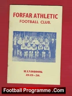 Forfar Athletic Football Handbook 1949 – 1950