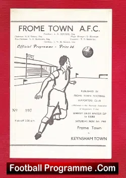 Frome Town v Keynsham Town 1960