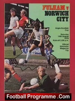 Fulham v Norwich City 1976