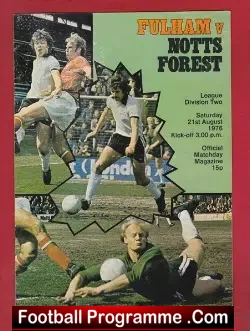 Fulham v Nottingham Forest 1976
