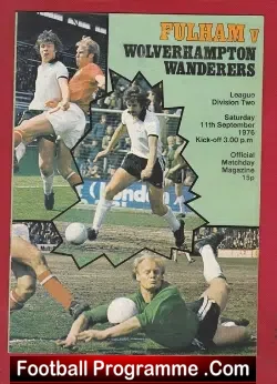 Fulham v Wolves 1976 – Inc George Best + Marsh + Moore