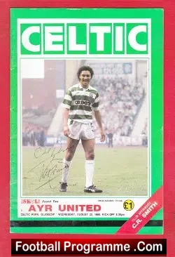 Glasgow Celtic v Ayr United 1990 – Signed Autograph