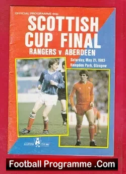 Glasgow Rangers v Aberdeen 1983 – Scottish Cup Final