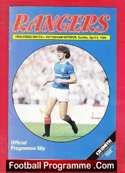 Glasgow Rangers v Tottenham 1986 – Challenge Match at Ibrox