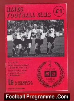 Hayes v Cardiff City 1990 – FA Cup