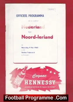 Holland v Northern Ireland 1962
