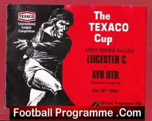 Leicester City v Ayr United 1973 – Texaco Cup