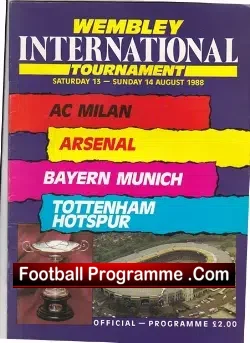 Makita Tournament Wembley 1988 – Arsenal – Tottenham +