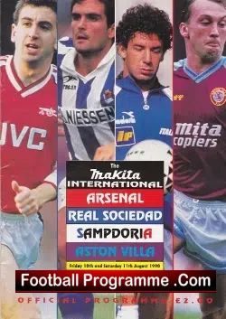 Makita Tournament Wembley 1990 – Arsenal – Aston Villa +