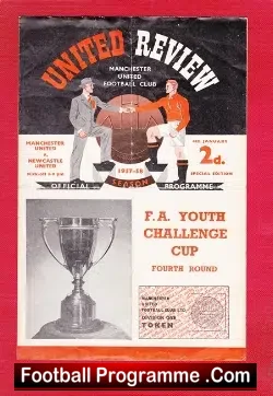 Manchester United v Newcastle United 1958 – Youth Plus Token