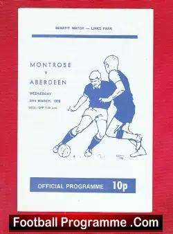 Montrose v Aberdeen 1976