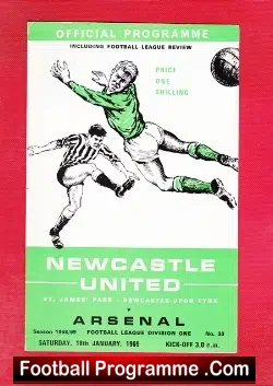Newcastle United v Arsenal 1969