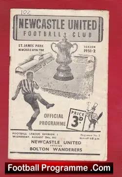 Newcastle United v Bolton Wanderers 1951