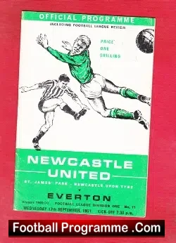 Newcastle United v Everton 1969