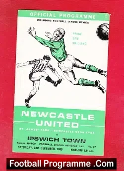 Newcastle United v Ipswich Town 1969